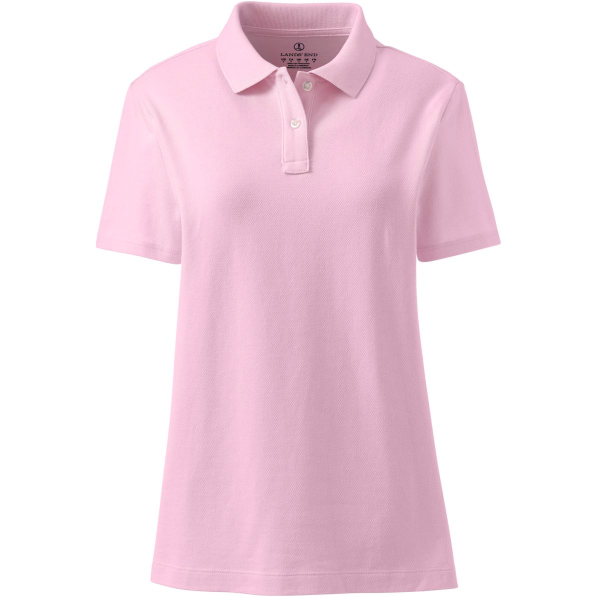 School Uniform Girls Short Sleeve Feminine Fit Mesh Polo Shirt
