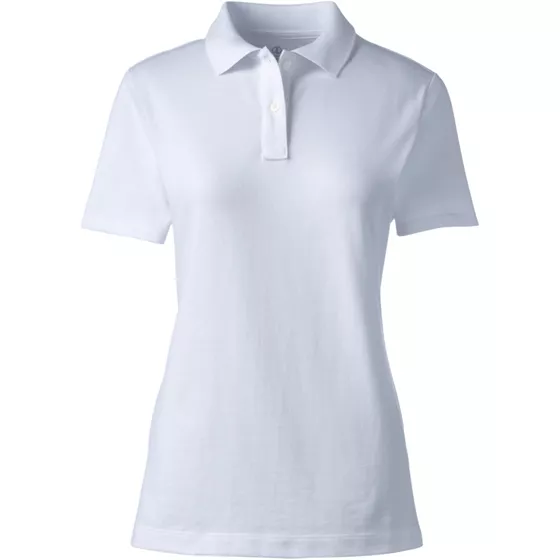 Women's Short Sleeve Feminine Fit Mesh Polo Shirt - primary
