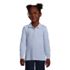 Little Girls Long Sleeve Feminine Fit Mesh Polo Shirt, Front