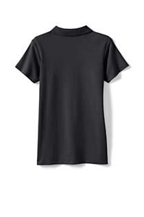 School Uniform Girls Short Sleeve Feminine Fit Interlock Polo Shirt, Back