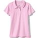 Girls Short Sleeve Feminine Fit Interlock Polo Shirt, Front