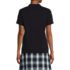 Women's Short Sleeve Feminine Fit Interlock Polo Shirt, Back