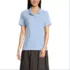 Women's Short Sleeve Feminine Fit Interlock Polo Shirt, Front