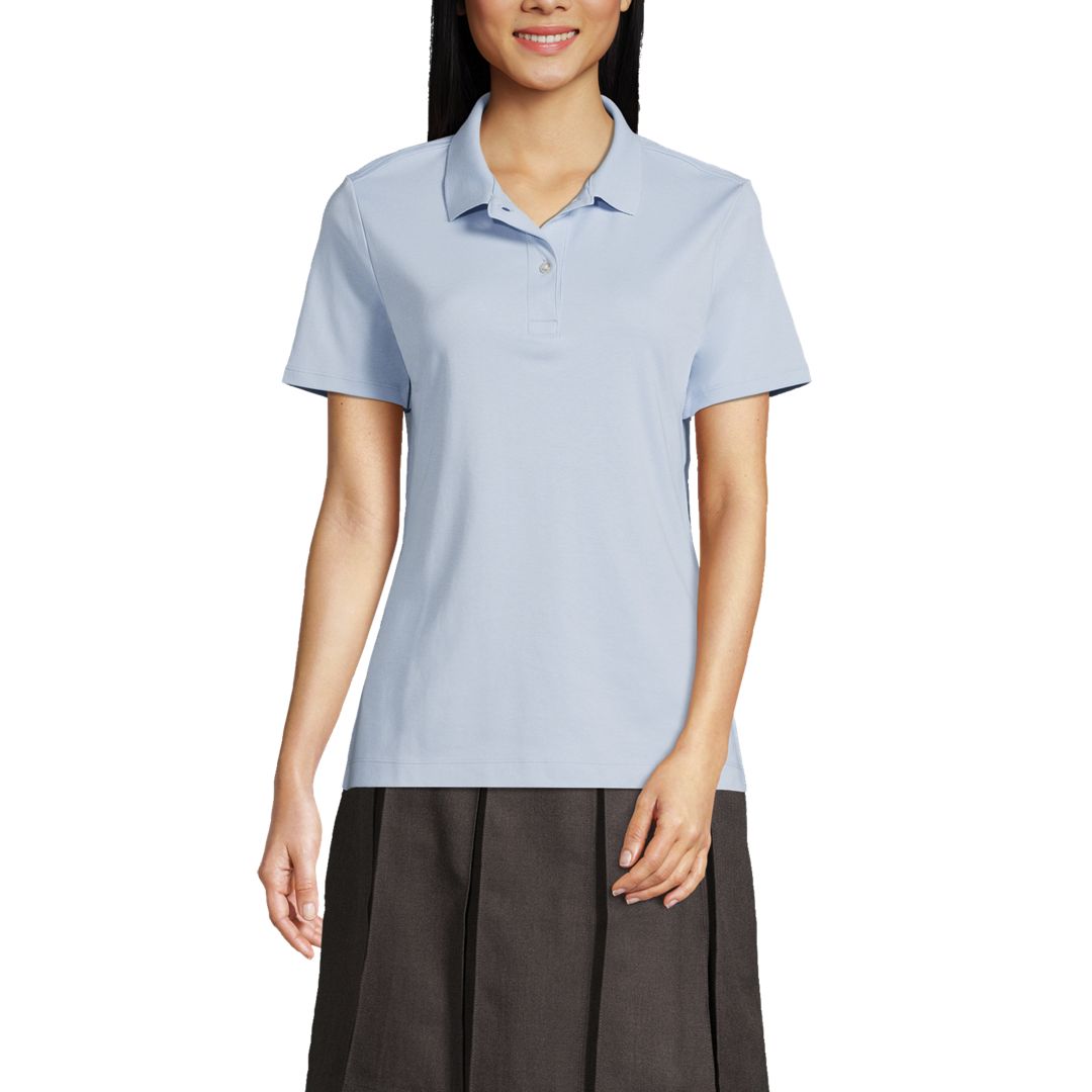 Women's Short Sleeve Feminine Fit Interlock Polo Shirt