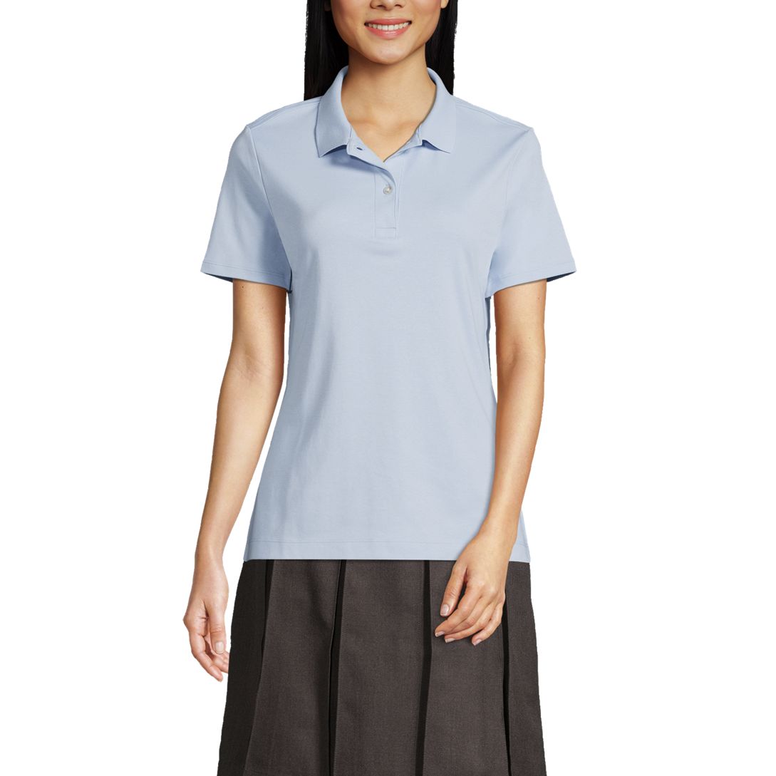 Women's Short Sleeve Feminine Fit Interlock Polo Shirt