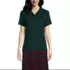 Women's Short Sleeve Feminine Fit Interlock Polo Shirt, Front