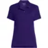 Women's Short Sleeve Feminine Fit Interlock Polo Shirt, Front