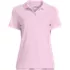 Women's Short Sleeve Feminine Fit Interlock Polo Shirt, Front
