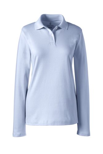 lands end women's long sleeve polo shirts