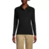 School Uniform Women's Long Sleeve Feminine Fit Interlock Polo Shirt, Front
