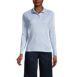 Women's Long Sleeve Feminine Fit Interlock Polo Shirt, Front