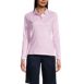 School Uniform Women's Long Sleeve Feminine Fit Interlock Polo Shirt, Front