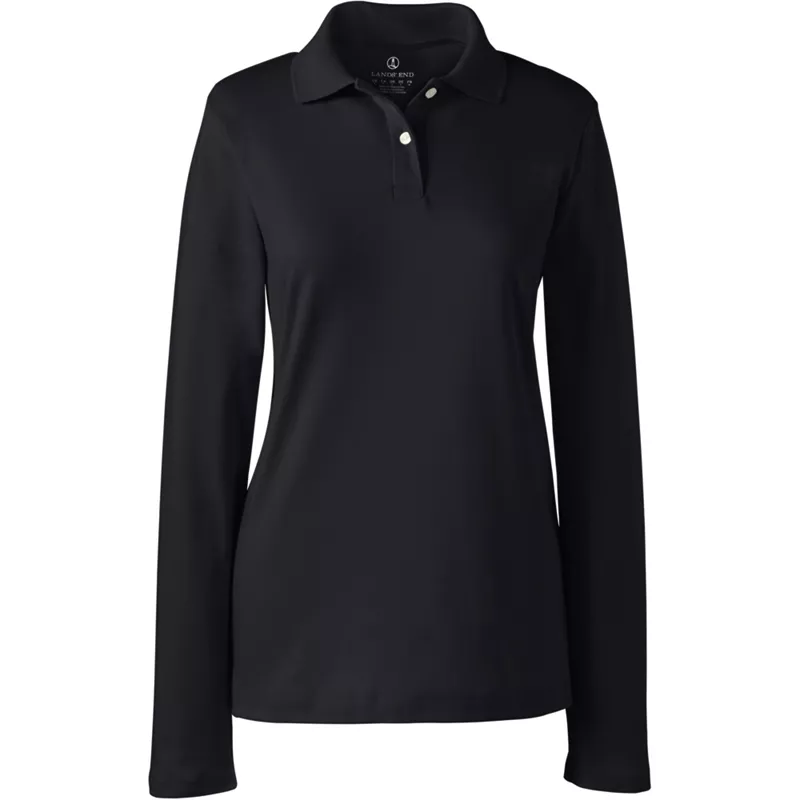 Women's Heritage Interlock Long Sleeve Feminine Fit Polo Shirt, Front