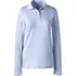 School Uniform Women's Long Sleeve Feminine Fit Interlock Polo Shirt, Front