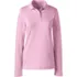 School Uniform Women's Long Sleeve Feminine Fit Interlock Polo Shirt, Front