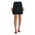Women's Side Pleat Plaid Skort Above the Knee, Front