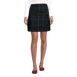 Women's Side Pleat Plaid Skort Above the Knee, Front