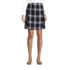 Women's Side Pleat Plaid Skort Above the Knee, Front