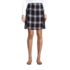 Women's Side Pleat Plaid Skort Above the Knee, Front