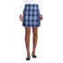 Women's Side Pleat Plaid Skort Above the Knee, Front