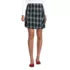 Women's Side Pleat Plaid Skort Above the Knee, Front