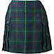 Women's Side Pleat Plaid Skort Above the Knee, Front