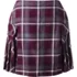 Women's Side Pleat Plaid Skort Above the Knee, Front