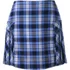 Women's Side Pleat Plaid Skort Above the Knee, Front