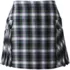 Women's Side Pleat Plaid Skort Above the Knee, Front