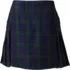 Women's Side Pleat Plaid Skort Above the Knee, Front
