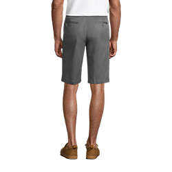 Men's Plain Front Blend Chino Shorts, Back