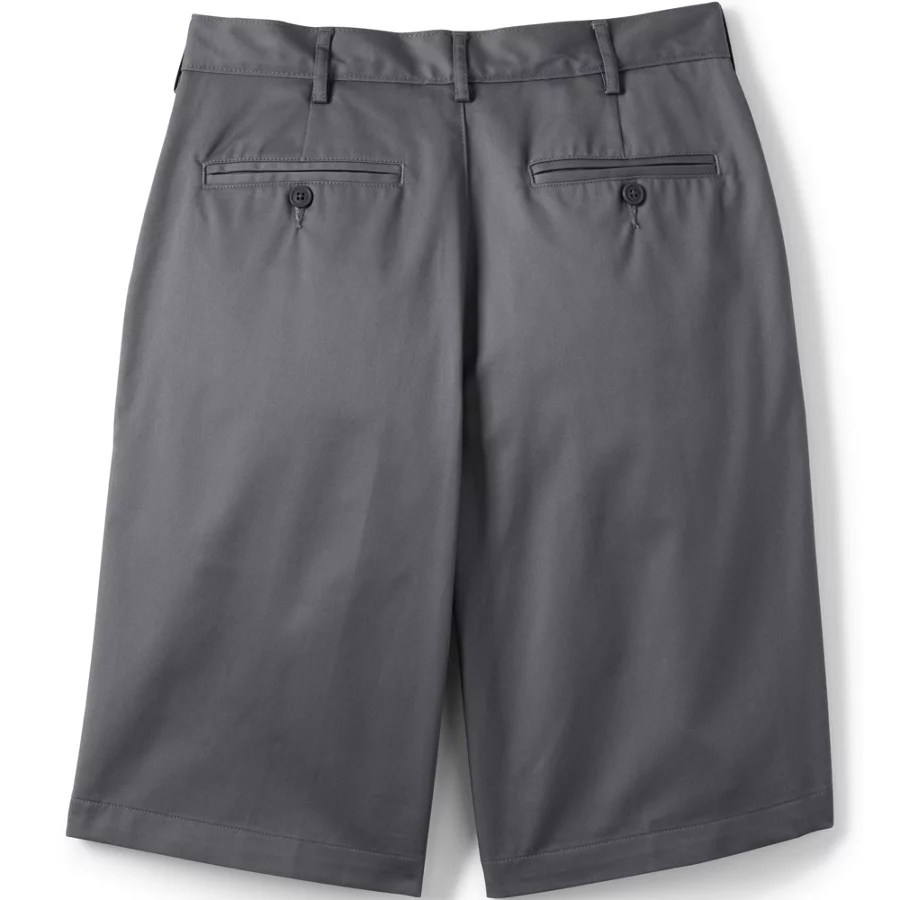 School Uniform Boys' Plain Front Blend Chino Shorts view 6