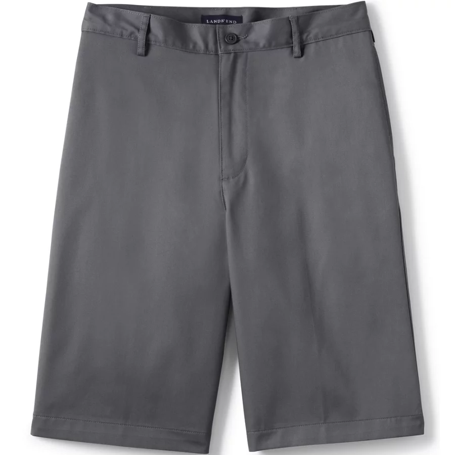 School Uniform Boys' Plain Front Blend Chino Shorts view 2