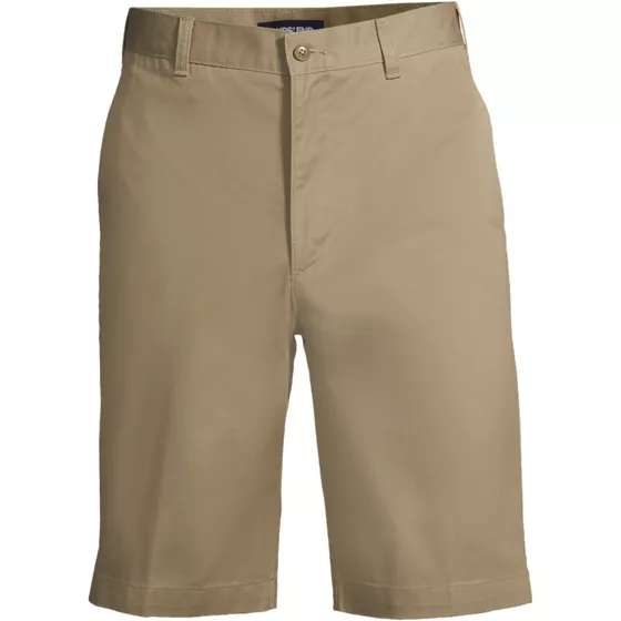 Men's Plain Front Blended Chino Shorts - primary