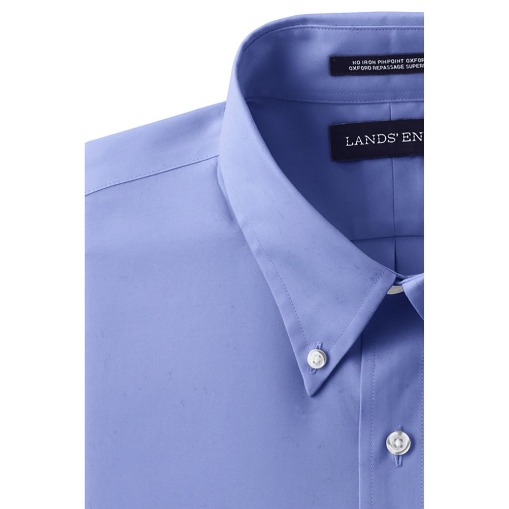 Large Button Pinpoint Non-Iron Shirt