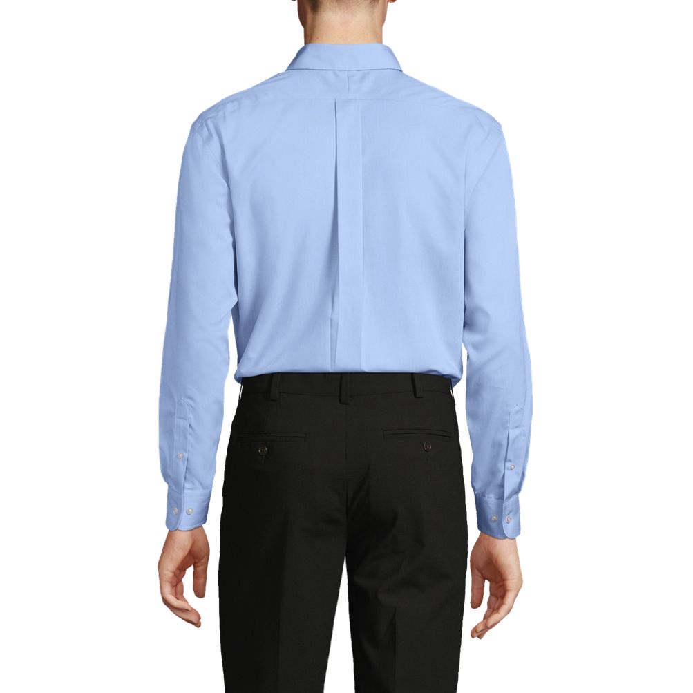 Chemise Homme Habillée Rose Lands' End - Taille 17 (col 34/35) - Coton Oxford - Occasion Très Bon état