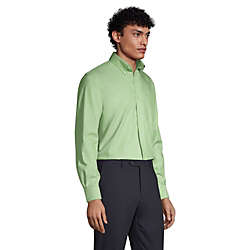 Men's Long Sleeve Buttondown No Iron Pinpoint Shirt, alternative image