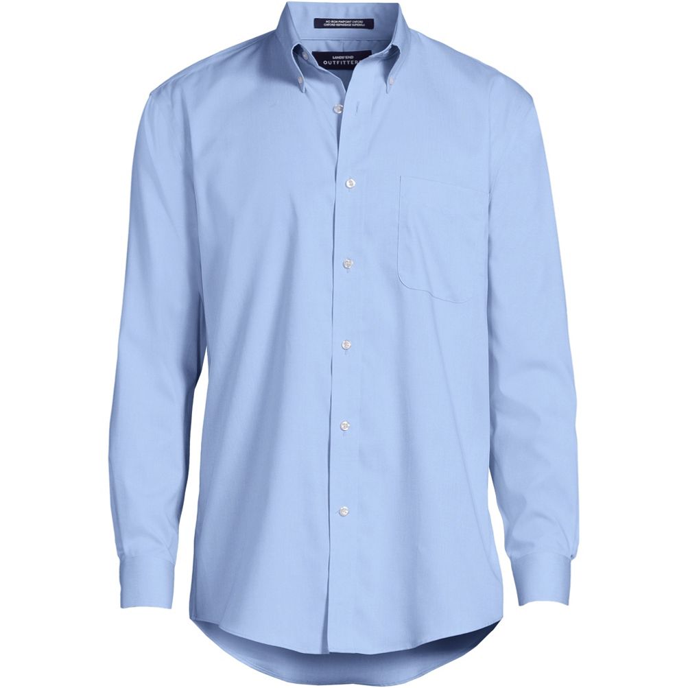 knee length dresses for ladies Kenneth Cole Men's Slim-Fit Plain White Performance Long-Sleeve Button-Down Shirt - Navy main image 1