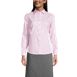 School Uniform Women's Petite Long Sleeve No Iron Pinpoint Shirt, Front