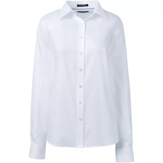 Women's Long Sleeve No Iron Pinpoint Shirt - primary