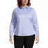 Women's Plus Size No Iron Pinpoint Shirt, Front