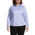 Women's Plus Size No Iron Pinpoint Shirt, Front