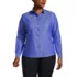 Women's Plus Size No Iron Pinpoint Shirt, Front