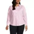 School Uniform Women's Plus Size No Iron Pinpoint Shirt, Front