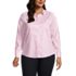 School Uniform Women's Plus Size No Iron Pinpoint Shirt, Front