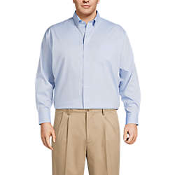 emmer hemel Vervreemden Men's Big & Tall Long Sleeve Buttondown No Iron Pinpoint Shirt | Lands' End