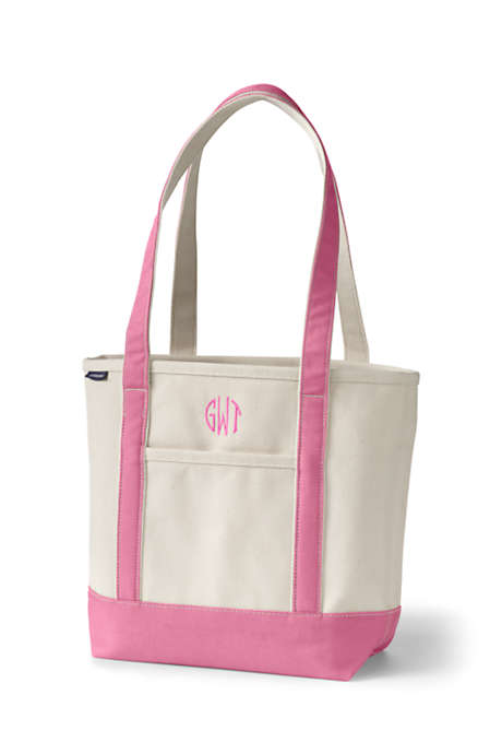 Natural Open Top Long Handle Canvas Tote