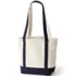 Medium 5 Pocket Open Top Long Handle Canvas Tote Bag, Back