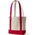 Medium 5 Pocket Open Top Long Handle Canvas Tote Bag, Front