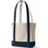 Medium 5 Pocket Open Top Long Handle Canvas Tote Bag, Front